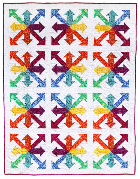 Rainbow Arrows Paper Pattern