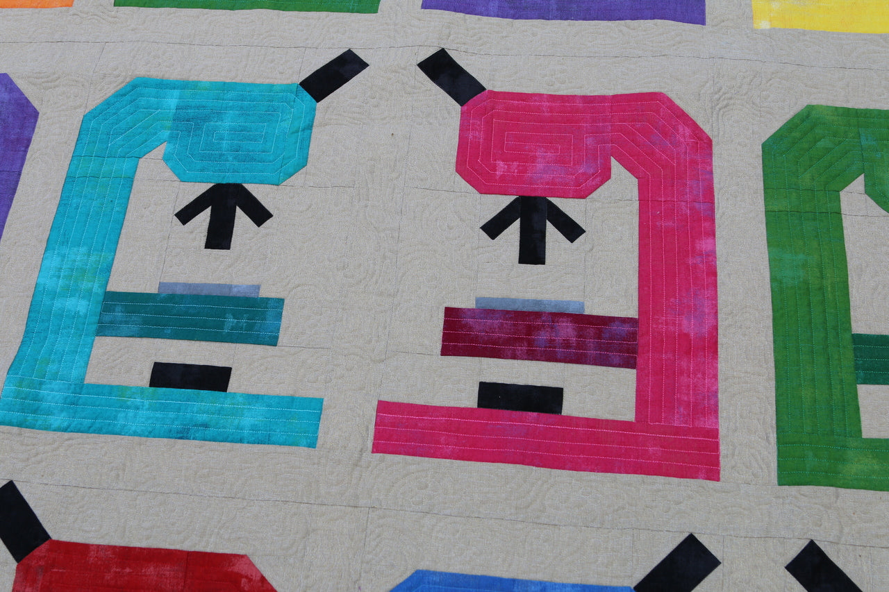 Microscope Mania PDF Quilt Pattern – Flying Parrot Quilts